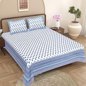 Parure de lit personnalisée imprimée, tendance, taille King, drap et taies d'oreiller ethniques, 3 pièces, 100% coton - Product Image 2