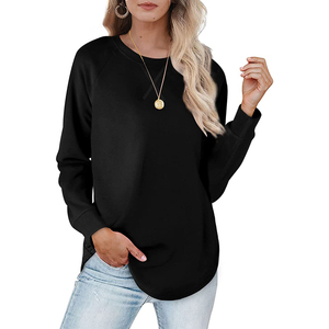 Sudaderas Personalizadas de Algodón de Color Sólido para Mujer, Sudadera Holgada de Alta Calidad, Sudadera Unisex Lisa de 300g - Product Image 2