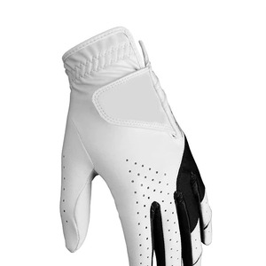 Customized High Quality Cabretta Leather Golf Gloves Full Finger Non-Slip Lightweight <b>Adjustable</b> Wrist <b>Strap</b> Sports - Product Image 3