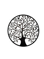 Décoration murale en fer découpé au laser, motif arbre de vie, faite à la main et personnalisée, pour la maison et le jardin, design moderne antirouille