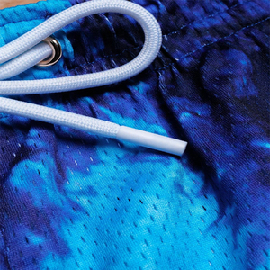 Men's Tie <b>Dye</b> <b>Blue</b> Mesh Shorts With Drawstring Waist Quick Dry Casual Sport Shorts New 2026 High Quality OEM Service - Product Image 6