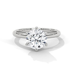 Anillo de Diamantes Cultivados en Laboratorio de Oro de 14K, Anillo de Compromiso de Oro Sólido de 18K para Mujer, Estilo Clásico, Certificado IGI, Anillo de Compromiso, Aniversario - Product Image 4