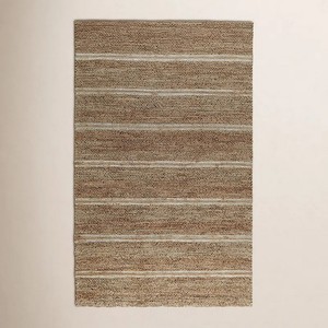 Alfombra Bohemia de Lana Ecológica y Yute, Tejida a Mano, Estilo Kilim, Dhurrie, Persa, Indio, para Decoración de Escaleras, Pasillos y Puertas - Product Image 4