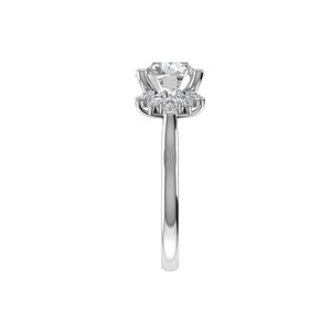 แหวนเพชรกลม & เพชรพลอยสำหรับผู้หญิง925 9kt เงิน14kt 18kt ทองแหวนหมั้น - Product Image 6
