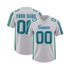 Maillot de football américain personnalisé, respirant, couleur unie, pour hommes, vente directe d'usine, best-seller - Product Image 4