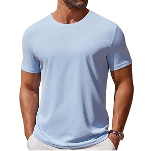 Camisetas de Manga Larga para Hombre, Color Sólido, Alta Calidad, 350GSM, con Bolsillo en el Pecho, Cuello Redondo, Corte Ajustado, Transpirables - Product Image 5