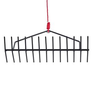 Rastrello per Erbacce Acquatiche da 24 Pollici, Rastrello a Doppia Faccia per Erbacce di Laghi e Stagni, Tagliaerba per Laghetto, Corda da 30 Piedi con Foro per Legatura, Strumento per la Pulizia della Piscina, Nessun Assemblaggio Richiesto - Product Image 3