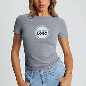 Camisetas Transpirables de Algodón y Poliéster para Mujer con Productos de Alta Calidad / Camisetas Deportivas Casuales de Verano para Mujer al por Mayor - Product Image 2