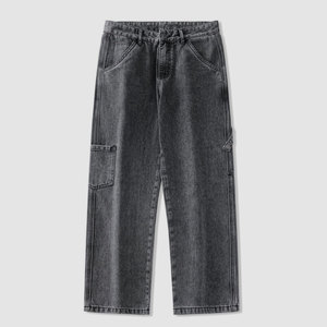 Pantalones Vaqueros Casuales para Hombre, Corte Recto, Cintura Media, Ecológicos, Transpirables, 100% Algodón, Ligeros, MOQ Bajo - Product Image 1
