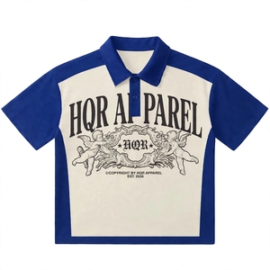 HQR ALPPAREL T-shirt Homme Noir Orange à Manches Courtes avec Logo Imprimé sur le Devant Respirant Style Urbain Coupe Classique Coton - Product Image 5