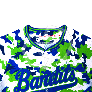 Camiseta de Béisbol al por Mayor Unisex con Estampado de Camuflaje, Manga Corta, Transpirable, de Secado Rápido, de Malla de Poliéster, Personalizable para Equipos - Product Image 3