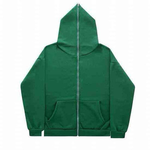 เสื้อฮู้ดซิปสีดำสำหรับผู้ชายรุ่นใหม่ปี 2026 ทรงโอเวอร์ไซส์ ผ้าฝ้ายเฟรนช์เทอร์รี่ 100% สวมใส่สบายๆ ในฤดูใบไม้ร่วง พร้อมลายปัก - Product Image 3