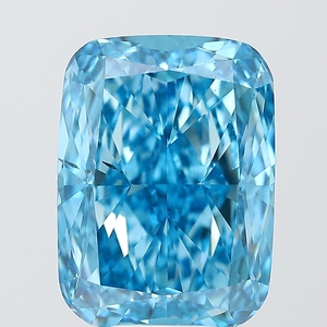 9.01 ct <b>Cushion</b> Cut Lab Grown Diamond Fancy Vivid Blue SI1 IGI Certified CVD Loose Diamond Wholesale for Jewelry Making - Product Image 1