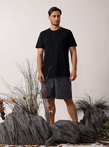 <b>Men</b> Plus Size Casual 2 Pieces Active wear Tracksuits <b>Short</b> <b>Sleeve</b> T-Shirt and Drawstring <b>Shorts</b> Loose Jogger Set - Product Image 4