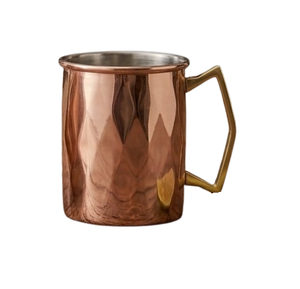 Mug en cuivre fait main avec motif floral gravé, le plus vendu pour les bars, clubs, cuisines domestiques et restaurants, finition brillante - Product Image 3