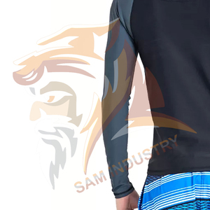 เสื้อออกกำลังกายผู้ชายแบบรัดรูป ระบายอากาศได้ดี เป็นมิตรกับสิ่งแวดล้อม ผลิตจากผ้าสแปนเด็กซ์/โพลีเอสเตอร์ เสื้อรัดรูปสำหรับออกกำลังกาย - Product Image 6