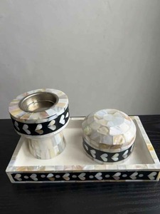 Ensemble de brûleurs à bakhoor en nacre faits à la main de qualité supérieure pour une fragrance d'ambiance haut de gamme et des cadeaux décoratifs à vendre - Product Image 5