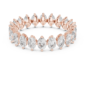 Lumiera jewels 14K Rose Gold Plated Eternity Band con CZ para Mujer - Product Image 2