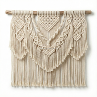 Décorations murales bohèmes en macramé, artisanales en coton, personnalisables, lavables, décoration moderne pour la maison, fournisseur en gros au Vietnam