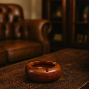 Cenicero de Madera Vintage con Tapa, Hecho a Mano, Regalo para Fumadores - Product Image 5