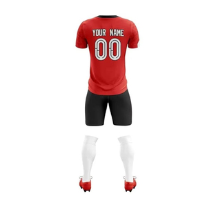 Tenue de football en promotion, respirante, 100% polyester, antibactérienne, légère, ensemble de tenue de football personnalisée, tenue de football personnalisée pour hommes - Product Image 6