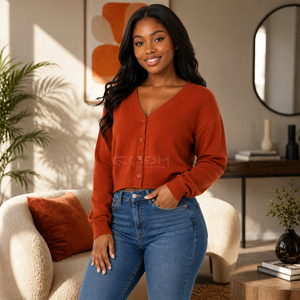 Cosh International Sisterhood Sorority Wholesale Custom Cotton Women's <b>Cardigan</b> <b>Sweater</b> Long Sleeve Autumn Winter Casual - Product Image 3