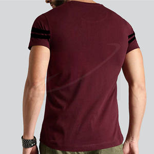 Camiseta de algodón grueso para hombre, lisa, con impresión personalizada y diseños de sublimación al por mayor. - Product Image 5