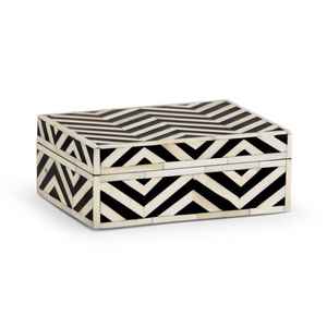 Boîte à bijoux de luxe élégante en bois sculpté à la main avec incrustations d'os, forme rectangulaire, personnalisable, fabriquée en Inde. - Product Image 5