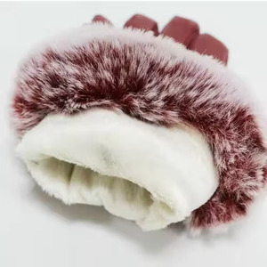 SalvaLeather Leather <b>Touch</b> <b>Screen</b> <b>Gloves</b> Wrist Length Silk Lined Winter Plain Style Daily Use Outdoor & Party Use - Product Image 5