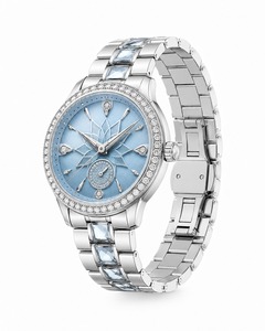 Luxury Women's Round <b>Diamond</b> <b>Watch</b> Blue Dial Stainless Steel Bracelet Analog Quartz - Product Image 3