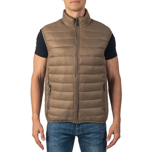 Gilet matelassé décontracté pour homme, veste sans manches légère et chaude pour l'hiver, vêtement personnalisé, fabricant et fournisseur OEM - Product Image 1