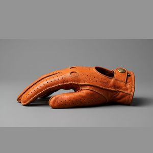 Guantes de Conducción Básicos para Hombre, de Piel de Cabra Suave, Dedos Completos, para Deportes al Aire Libre, Invierno, Esquí y Ciclismo - Product Image 3