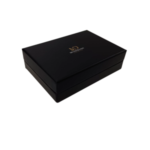 High Quality <b>Small</b> Lid and Base Gift <b>Box</b> Black <b>Packaging</b> Paper Top and Bottom Paperboard <b>Box</b> With Custom Logo - Product Image 2