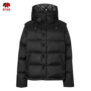 เสื้อแจ็คเก็ตพัฟเฟอร์แบบสั่งทำพิเศษสำหรับผู้ชาย มีฮู้ด ปิดด้วยซิป ผ้าระบายอากาศได้ดี พร้อมโลโก้ตามสั่ง - Product Image 4