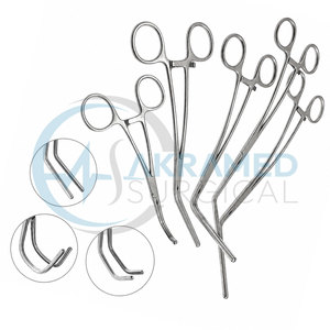 Ensemble de pinces vasculaires aortiques 5 pièces en acier inoxydable, pinces d'exclusion, instruments chirurgicaux cardiovasculaires certifiés CE - Product Image 2