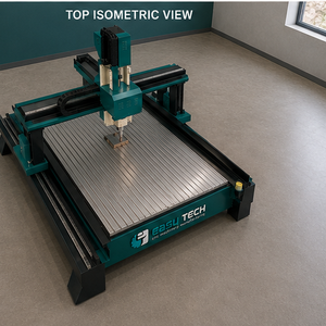 Router CNC de 4 Ejes de Alta Precisión y Gran Resistencia Easytech Premium para Madera y Aluminio, Fabricación de Patrones, Eje Único de 7.5kW, 380V, 1200x1200 - Product Image 6