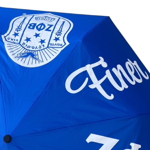 Zeta Phi Beta <b>Umbrella</b> Auto Open Close ZPB Greek Sorority Rain <b>Umbrella</b> Windproof Compact Travel <b>Umbrella</b> Blue Stylish Gift - Product Image 3