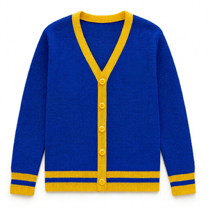 Logos brodés de qualité supérieure sur des pulls à col en V pour les sororités/fraternités/écoles/collèges/universités, logos sur des cardigans - Product Image 1