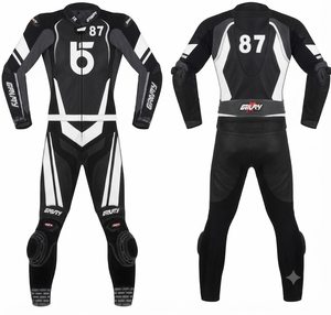 Traje de Carreras Personalizado para Hombre en Cuero Vacuno/Canguro, Mono de Una Pieza con Armadura de Nivel 2 CE, Hecho a Medida, Protección OEM - Product Image 1
