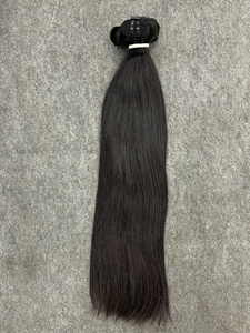 Extensions de cheveux naturels lisses en gros, 100 % cheveux humains bruts vietnamiens, qualité double drawn, cuticules alignées - Product Image 6