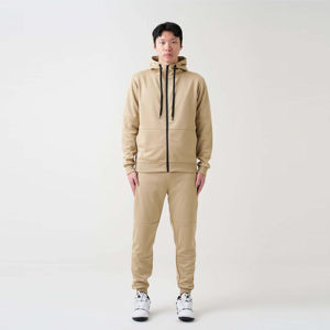 Nuevo Conjunto Deportivo de Moda Personalizado Estilo Vintage para Invierno, Sudadera con Capucha y Pantalones Deportivos Unisex para Hombre, 100% Algodón - Product Image 1