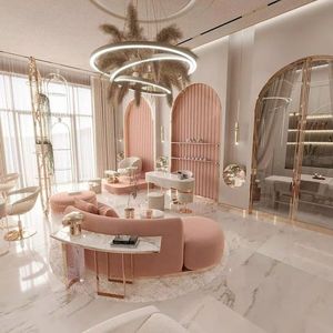 Diseño <span class=keywords><strong>Interior</strong></span> Moderno y Personalizado para Salón de Uñas con Mostrador de Exhibición de Esmaltes con Iluminación LED y Muebles de Madera, Solución Completa para Tiendas - Product Image 2