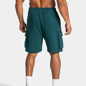 Shorts de sport décontractés respirants 180g en coton 100% avec cordon de serrage pour hommes, style streetwear tendance - Product Image 2
