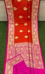 Sarees de Seda Brocada Banarasi Hechos a Mano, Ropa Tradicional India para Bodas, Venta al Por Mayor - Product Image 5
