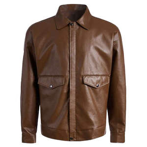 Chaqueta de Cuero para Hombre, Diseño Moderno, Precio al por Mayor, Chaqueta Casual de Cuero de Alta Demanda - Product Image 1