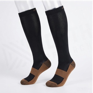 Crew <b>Socks</b> Geometric Pattern Blue Breathable <b>Running</b> <b>Socks</b> for Adults Spring Season - Product Image 3