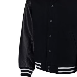 Chaqueta Universitaria Varsity de Cuero Genuino para Hombre, Tallas Grandes, Chaquetas Personalizadas con Grabado, Chaqueta de Invierno Fabricada con Tela de PU - Product Image 5