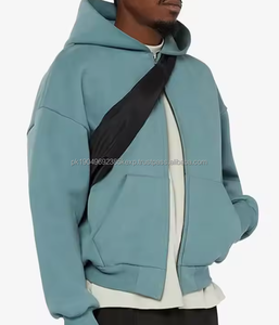 Sweat-shirt à capuche en molleton français 100% coton, surdimensionné, lourd, 450 GSM, pour hommes, vente en gros - Product Image 2