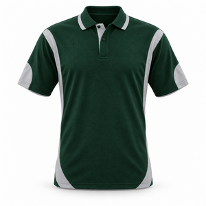 Custom Embroidery <b>Mens</b> Cotton <b>Polo</b> <b>Shirt</b> Short Sleeve Two Tone Contrast Side Panels Casual Summer Streetwear Soft Finish OEM ODM - Product Image 1