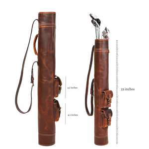 High Quality Lightweight Waterproof <b>Golf</b> Cart Bag with Large Capacity Handmade Leather <b>Golf</b> Bags For Online Sale - Product Image 2
